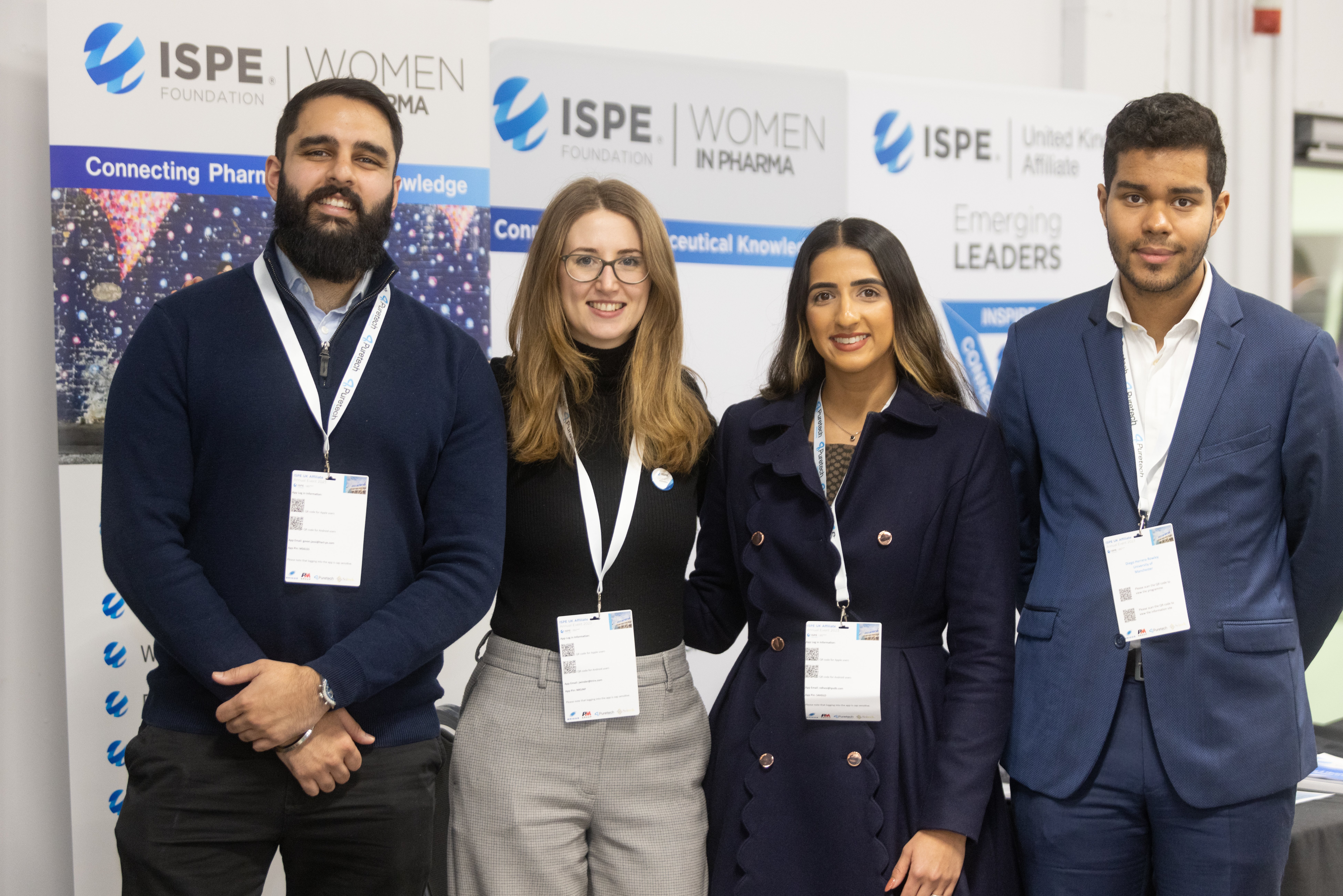 With ISPE EL Committee members at stand during conference
