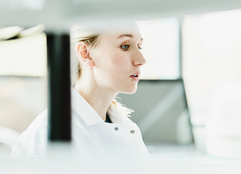 Scientist working in a TriRx laboratory